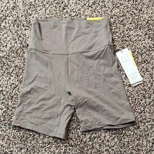 All In Motion | High-Waist Women’s Bike Shorts — Taupe